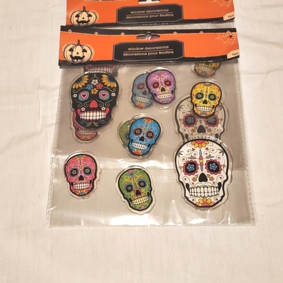 Day of the Dead Window Decoration Clings - Picture 1 of 2